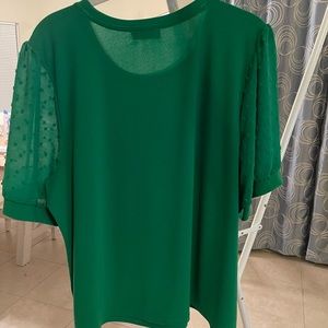 XL Kelly Green Blouse by Cece